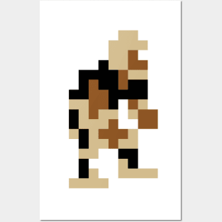 8-Bit Linebacker - New Orleans Posters and Art